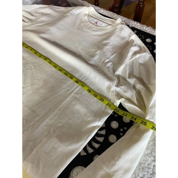 Jordan Why Not Long Sleeve T-Shirt Women’s Size L White Graphic Top - Picture 5 of 7